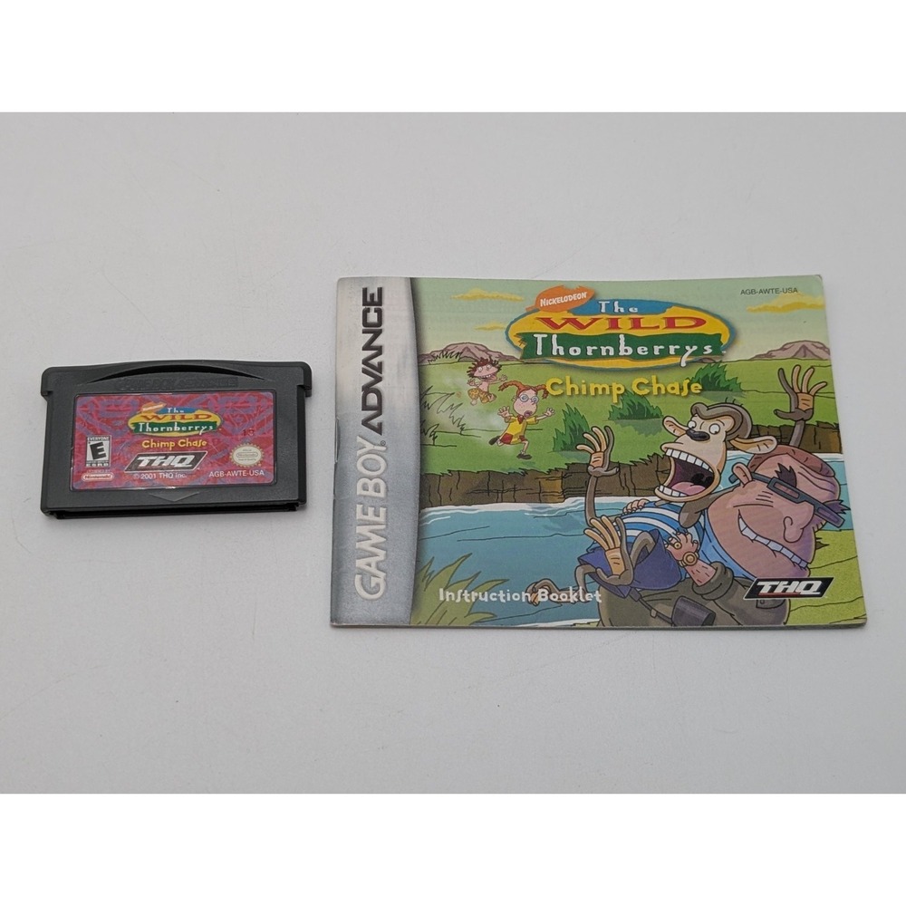 The Wild Thornberrys: Chimp Chase (2001, Game Boy Advance) W/ Manual GBA